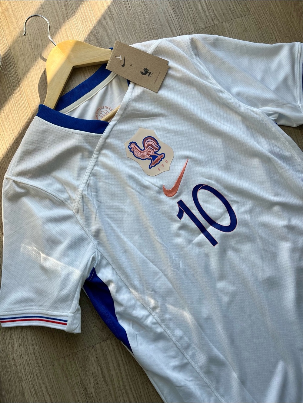 France Jersey Fifa World Cup Mbappé White Soccer Jersey Size S